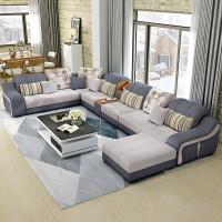 法派克 沙发现代简约大小户型客厅沙发布艺沙发组合可拆洗转角布沙发家具