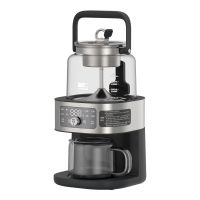 利仁LR-CCJ1828煮茶器养生壶全玻璃萃茶机茶艺高端蒸汽喷淋式煮茶壶茶饮机蒸茶器家用多功能办公室