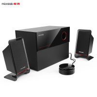 麦博（microlab） M200十周年纪念版 2.1多媒体有源电脑音箱 音响笔记本音箱 家居电视音响 低音炮 木质黑色