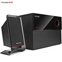 麦博（microlab） M200十周年纪念版 2.1多媒体有源电脑音箱 音响笔记本音箱 家居电视音响 低音炮 木质黑色