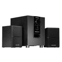 麦博(microlab) M100BT 2.1声道多媒体电脑音箱 低音炮 蓝牙音响 黑色 木质桌面电脑游戏音响