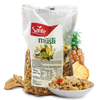 欧洲进口 三特sante 多水果早餐燕麦片1000g(简易装) 烘焙型麦片早餐冲调谷物软糯有嚼劲