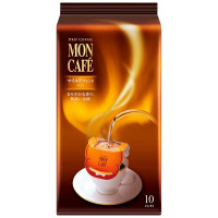 日本进口 片冈物产Moncafe 挂耳咖啡(柔和) 10杯份 精品款滴漏式滤泡无蔗糖黑咖啡