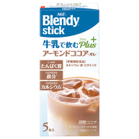 日本进口 AGF Blendy欧蕾Plus 扁桃仁可可味冷泡牛乳奶茶(含蛋白质)9g*5支