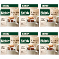 (整箱批发)日本进口AGF Blendy挂耳咖啡浓郁欧蕾风味126g*6包(共108片)