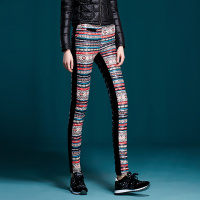 高腰双面羽绒裤女外穿显瘦修身小脚鸭绒裤加厚保暖裤冬绿色