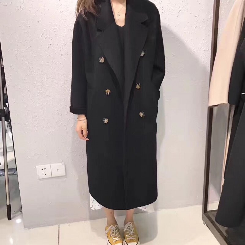 双面羊绒大衣女我的前半生唐晶羊毛呢子大衣中长款外套女潮