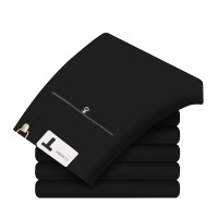 秋冬季韩版休闲裤男士修身长裤弹力小脚裤商务西裤男式休闲裤黑色28腰围2尺16