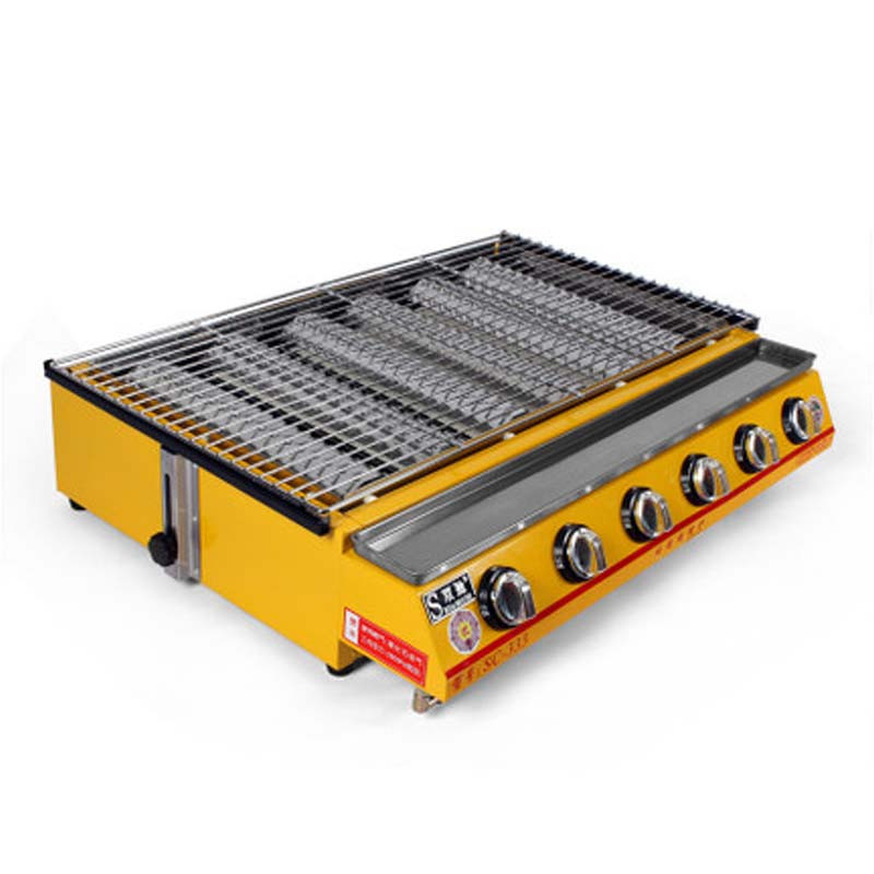 商用燃气烧烤炉煤气烧烤炉烤生蚝炉烧烤炉