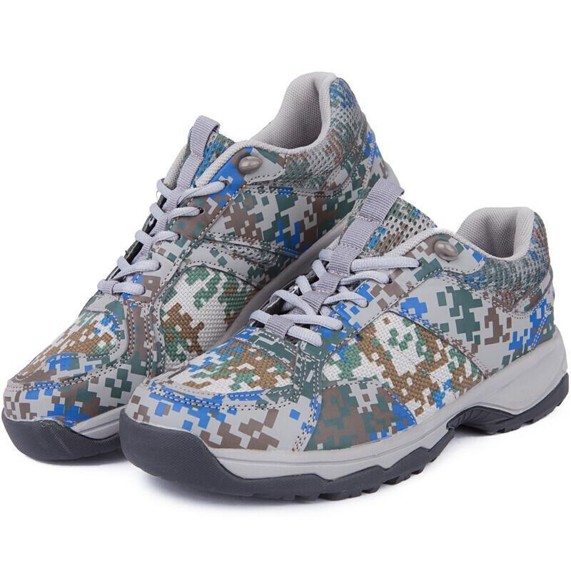 07迷彩作训鞋军鞋透气网布解放军训鞋跑步鞋迷彩色