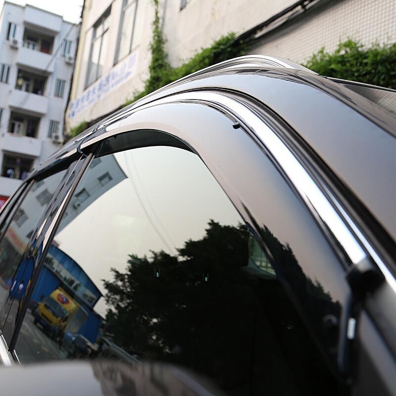 适用于宝马x1x3x5x62系注塑车窗晴雨挡宝马车窗雨眉改装外装饰