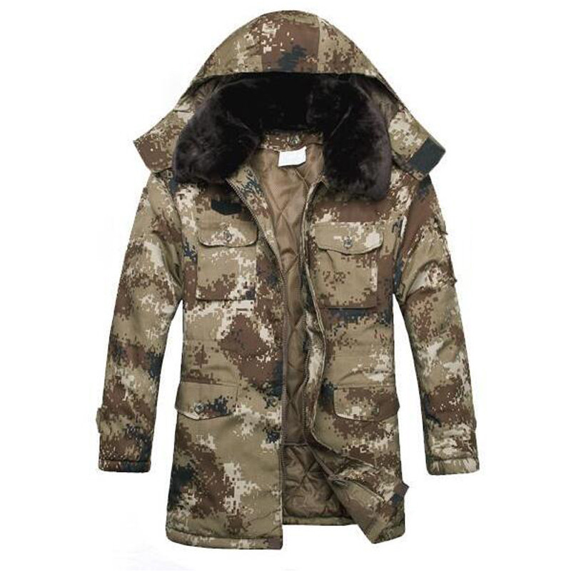 户外迷彩棉大衣警服棉大衣荒漠棉大衣劳保服棉大衣