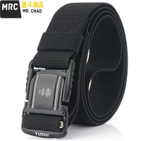 战术皮带男士潮ins帆布多功能工装裤腰带机能户外作训磁力扣裤带  墨斗潮品