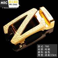 纯铜自动扣铜皮带扣头男纯铜裤腰带头男实心自动单卖高档全铜铜  墨斗潮品