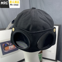 眼镜帽子女飞行员棒球帽男士韩版个性鸭舌帽学生ins墨镜遮阳帽潮  墨斗潮品