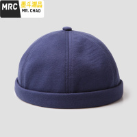 thulung图伦雅痞帽子男潮时尚街头韩版休闲嘻哈地主瓜皮帽无檐帽  墨斗潮品