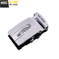 泰国鳄鱼皮带扣头3.8cm鳄鱼腰带扣男裤带无孔无牙自动扣3.6大象扣  墨斗潮品