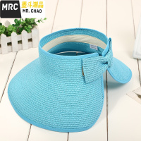 夏天帽子女士空顶帽无顶遮阳帽韩版可折叠太阳帽帽大沿防晒帽  墨斗潮品