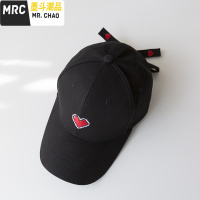 【小七】ins风爱心绑蝴蝶带子鸭舌帽子女韩版百搭情侣棒球帽子男  墨斗潮品