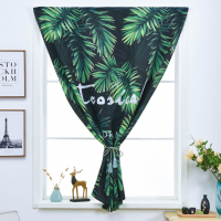 出租房窗帘遮光卧室免打孔窗帘成品简约现代简易魔术贴粘贴窗帘布（请先与客服确认再下单）