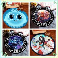 防滑王者荣耀球球游戏漫画地毯地垫圆形3D电脑椅吊篮卧室客厅地毯(请先与客服确认再下单)