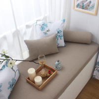 飘窗垫 窗台垫定做棉麻亚麻阳台榻榻米 高密度海绵垫沙坐垫定制(请先与客服确认再下单)