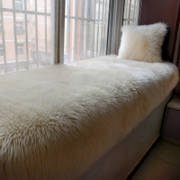 长毛绒飘窗垫定做防滑加厚窗台垫仿羊毛阳台垫子田园榻榻米坐垫子(请先与客服确认再下单)