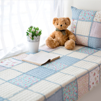 全棉拼布飘窗垫田园布艺防滑窗台垫时尚纯棉榻榻米手工艺绗缝坐垫(请先与客服确认再下单)