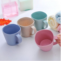 创意秸秆杯子漱口杯刷牙杯洗漱杯 简约家用塑料情侣水杯儿童（请先与客服确认再下单）