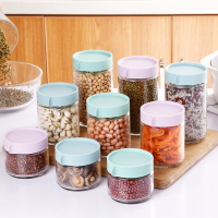 厨房可叠加透明玻璃密封罐五谷杂粮储物罐茶叶罐干果食品奶粉罐子（请先与客服确认再下单）