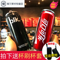 创意可乐雪碧易拉罐吸管杯不锈钢保温杯水瓶学生男便携随手水杯子（请先与客服确认再下单）