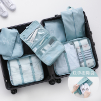 旅行收纳袋行李箱衣服整理包洗漱包鞋子衣物防水便携套装（请先与客服确认再下单）