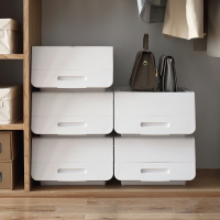 翻盖收纳箱2个装 衣服杂物塑料储物箱儿童玩具整理箱 63133（请先与客服确认再下单）