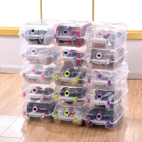 加厚鞋盒塑料鞋盒水晶塑料透明鞋盒鞋子收纳盒男女款10只（请先与客服确认再下单）