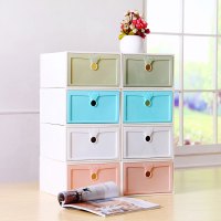 加厚透明鞋盒 抽屉式男女鞋子收纳盒神器简易鞋柜整理箱宿舍鞋盒（请先与客服确认再下单）