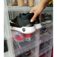 高端鞋盒球鞋收纳盒aj透明塑料篮球鞋收藏展示鞋柜防潮鞋盒子（请先与客服确认再下单）