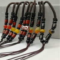 玛瑙男女款手工粗玉石佩吊坠挂绳蜜蜡玉坠项链绳子坠子毛衣项链绳(请先与客服确认再下单)