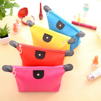 可爱简约大容量化妆包便携迷你淑女可折叠收纳包防水洗簌手拿包（请先与客服确认再下单）