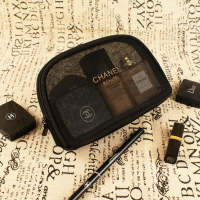 2017收纳包 品牌化妆包 黑色蕾丝网纱便携随身包 防水洗漱包（请先与客服确认再下单）