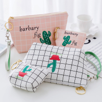 可爱化妆包韩国大容量手拿包女化妆品收纳包简约便携小号零钱包（请先与客服确认再下单）