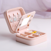 首饰盒便携公主欧式韩国旅行小号简约耳环耳钉盒戒指手饰品收纳盒（请先与客服确认再下单）