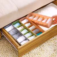 家用抽屉式袜子收纳盒塑料内衣袜子盒桌面抽屉分格盒子内裤整理盒