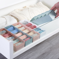 塑料分格素色袜子收纳盒可叠加抽屉内裤整理盒桌面内衣袜子收纳盒（请先与客服确认再下单）