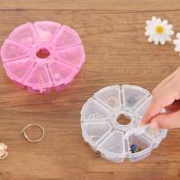 韩国便携透明塑料小饰品耳钉首饰整理项链分格多格收纳盒耳环盒子（请先与客服确认再下单）