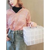 耳环收纳盒首饰盒戒指盒饰品盒大容量手饰品首饰盒子耳钉整理盒（请先与客服确认再下单）