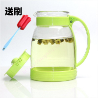 送刷子大容量冷热壶 玻璃冷水壶防爆耐高温玻璃冷水壶茶壶（请先与客服确认再下单）