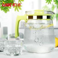 耐热玻璃水壶扎壶冷水壶大容量凉水壶大号果汁壶水壶2L(请先与客服确认再下单)