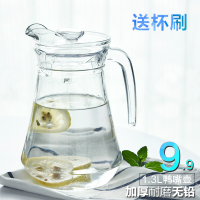 凉水壶套装 玻璃水壶扎壶 耐高温冷水壶耐热防爆 大容量茶壶家用(请先与客服确认再下单)