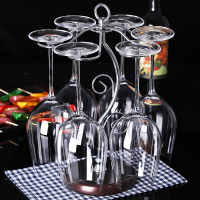 创意红酒杯架摆件家用高脚杯架倒挂红酒架欧式酒架悬挂葡萄酒架子（请先与客服确认再下单）