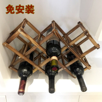 实木碳化红酒架摆件创意葡萄酒架 家用酒瓶收纳架欧式洋酒架（请先与客服确认再下单）